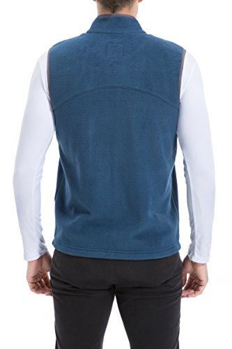 Image of TRAILSIDE SUPPLY CO. Men's Full-Zip Polar Fleece Vest Lightweight Sleeveless Jacket