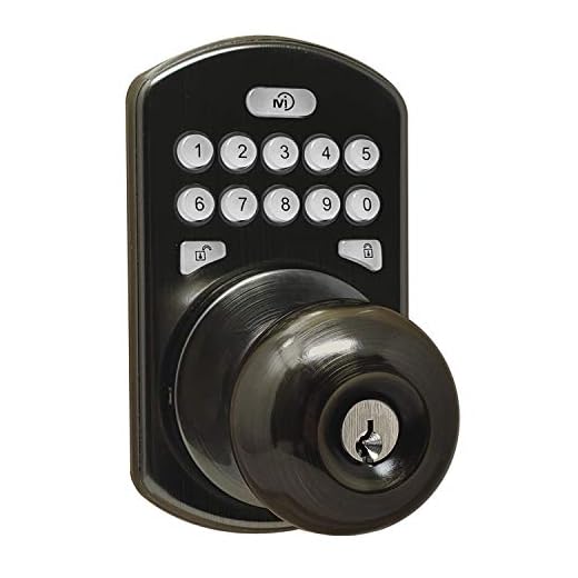 MiLocks CKK-02AQ Door Knob, Antique Brass