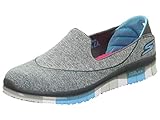 Skechers Performance Women's Go Flex Slip-On Walking Shoe,Charcoal/Blue,9.5 M US