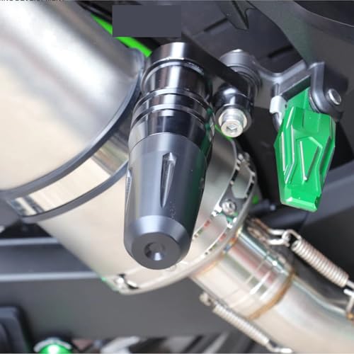 Patins de protection moto pour préserver le carénage des Ninja 400 en courbe