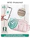 BAGSMART Anti Theft Crossbody Bags for Women Travel Purse, Medium Quilted Puffy cross body bag, Handbags Shoulder Purses, Light Gray-medium
