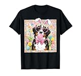 Œufs de Lapin de Pâques en Forme de Bouvier Bernois T-Shirt