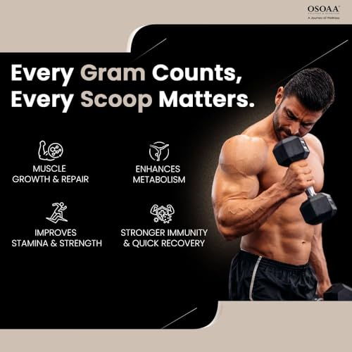 Image of OSOAA Whey Protein Concentrate Powder 1kg, Triple Chocolate | 24.3g Protein Powder for Muscle Support & Recovery | 100% Authentic Protein Supplement Powder & No Adulteration