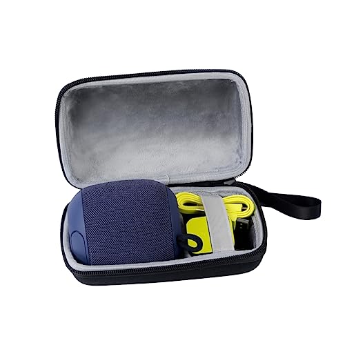 Veemoon Portable Eva Storage Case for Speakers Protective Strong Zipper Interior Bungee Design and Space for Accessories for Organizing and Traveling