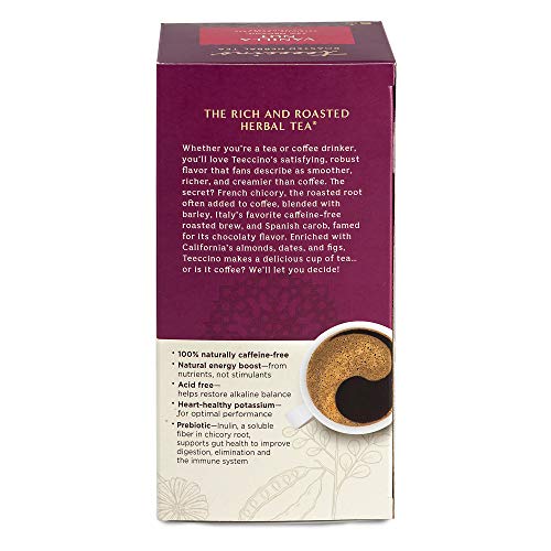 Teeccino Vanilla Nut Herbal Tea - Rich & Roasted Herbal Tea That’s Caffeine Free & Prebiotic For Natural Energy, 25 Tea Bags (Pack Of 3) #TOP2