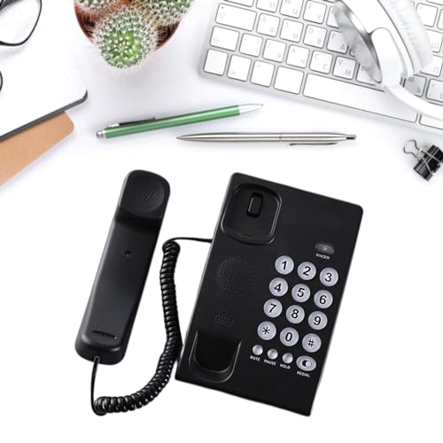 Teléfono fijo con cable y botones grandes para casa miniatura 2