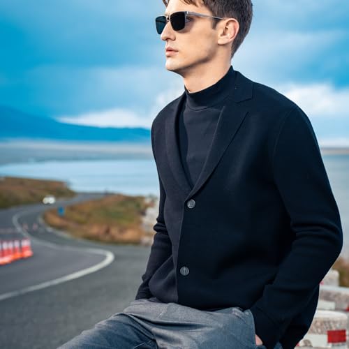 Men's Cardigan Wool Sweater Trend Cool Wool Sweater Men's Coat Spring and Autumn Knitted Sweater3