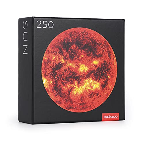 Blue Kazoo Mini Sun Jigsaw Puzzle, 250 Piece, Small Round Art Puzzle for Adults, Unique & Premium Quality