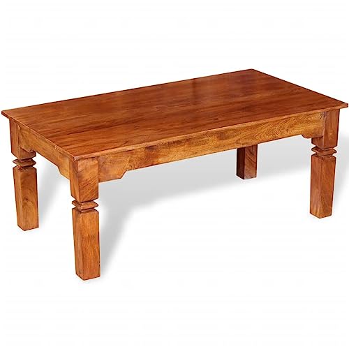 Table basse en bois d'acacia pour vos soirées conviviales au salon