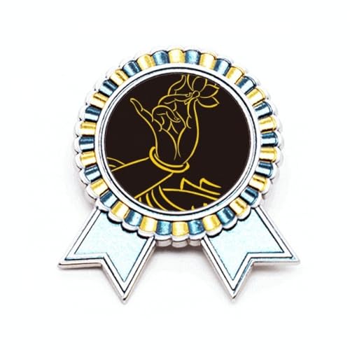 Broche main de lotus en métal, un bijou minimaliste d'exception