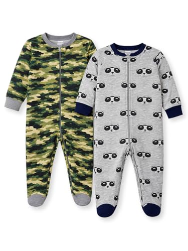 Image of TuddyBuddy 100% Cotton Multi Color Zipper Romper Sleepsuit /Romper /Jumpsuit for Baby Boy & Baby Girl