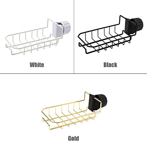 Entweg - Suporte de esponja de cozinha Escova de sabão Organizador Torneira de lavar louça Rack de a