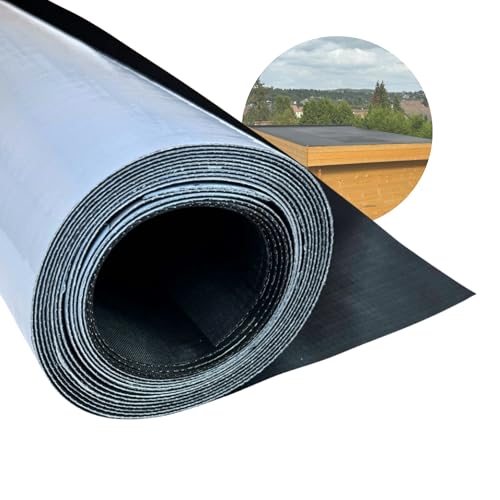 HSS EPDM Waterproofing Membrane EasyStick - 52 Mil - Reinforced - Waterproof - self-Adhesive - Longlasting flatroof Sheet - Black - 39 inch x 16 feet