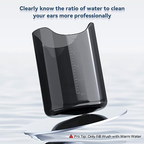 TONEZER Ear Wax Removal Tool Water Powered Ear Cleaner Electric Ear Cleaning Kit with 10 Ear Tips Waterproof Type-C Rechargeable Safe & Effective