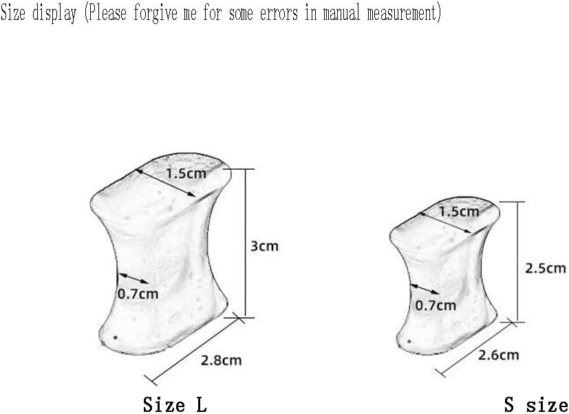 DEAVER Toe Separators,Silicone Spacer, Transparent Splitter, Thumb Valgus Silicone Care Corrector,Bunion Pads to Correct & Relieve Pain