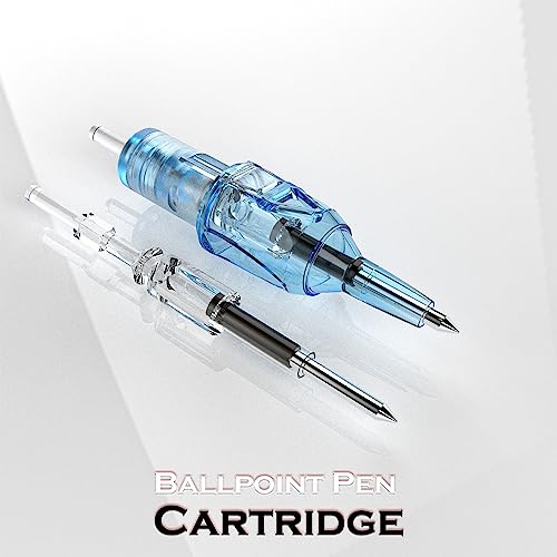 Wormhole Tattoo CN-DW1-E Ballpoint Pen Cartridge Needles, Wormhole Tattoo Cartridge Needles 20Pcs Dotwork Tattoo Needles Retractable Ball Pen Needles Cartridges For Dotwork Drawing & Sketch Stippling Practice thumb #1