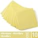 Produktbild culiclean Mikrofaser Schwammtuch 23x23cm, Gelb, 10 Stück Profipack, Microfaser, waschbar, saugfähig - für Haushalt, Küche, Hobby, Heimwerken, Boot, Auto, Gastronomie Hotellerie Top Qualität