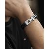 Tommy Hilfiger Men's Jewelry Leather Thick Braided Bracelet, Color: Black (Model: 2700872)