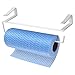 Porta Carta da Cucina, Porta Rotoli Cucina, Portarotolo di Carta per Cucina e Bagno, Senza Forare, Portarotolo da Cucina sotto Armadietto, per Cucina Bagno Mobiletto, 24cm