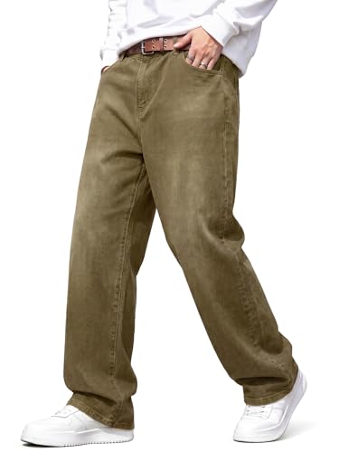 Image of JMIERR Men's Baggy Y2K Jeans Stretch Loose Fit Wide Leg Denim Pants | 5 Pockets, Oversized Casual Trousers, Vintage Relaxed wash, Breathable Cotton Blend,Hip Hop, Skater Streetwear, All-Season
