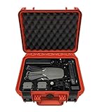 TomCase Maleta de Transporte, Valigia dji Mavic 2 «Travel Edition» con Spacio Único para Accesorios, Fly More Kit Y 4 Baterías. Funda Impermeable IP67. (Naranja)