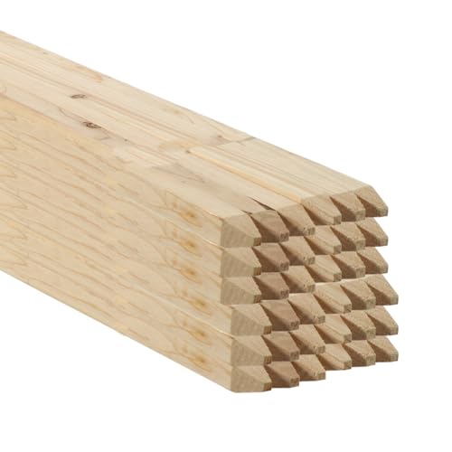 Wood Stakes for Plants Natural Wood Plants Stakes 5 Feet 36Pcs Garden Stakes for Climbing Plants Tomatoes Beans Potted Plants