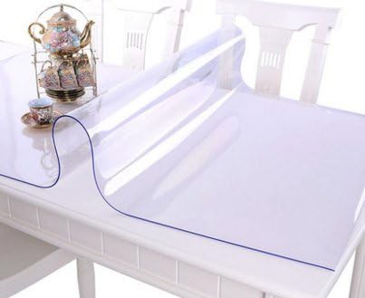 Soft glass cloth thick PVC waterproof hot plastic tablecloth table mat table mats transparent frosted crystal plate