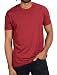 Next Level Apparel Men's Premium Fitted Sueded Crewneck T-Shirt, Cardinal, Large