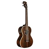 Kala KA-EBY-TE Striped Ebony Tenor Acoustic-Electric Ukulele Bundle with Gig Bag, Tuner, Austin Bazaar Instructional DVD, and Polishing Cloth, Bundle w/ Gig Bag, Tenor w/ Electronics - Image 3
