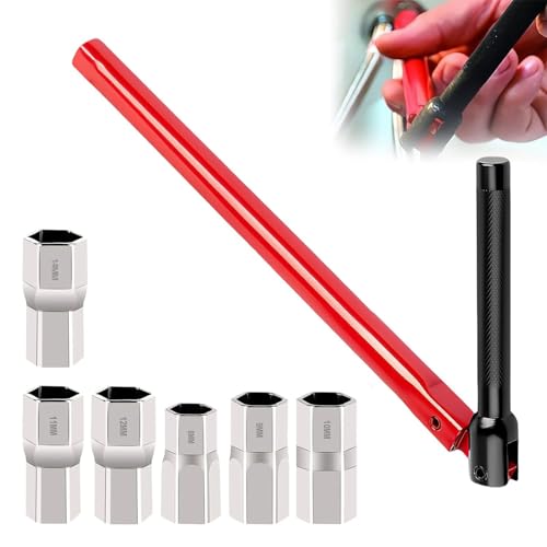 PARFCO Chiave per Rubinetto Sottolavello, 13 mm Angolo Retto Chiave a Tubo per Rubinetti, 8-14 mm Chiave Rubinetto Lavello, Chiave Rubinetti Pavimento Acciaio Carbonio, per Riparazione Rubinetto