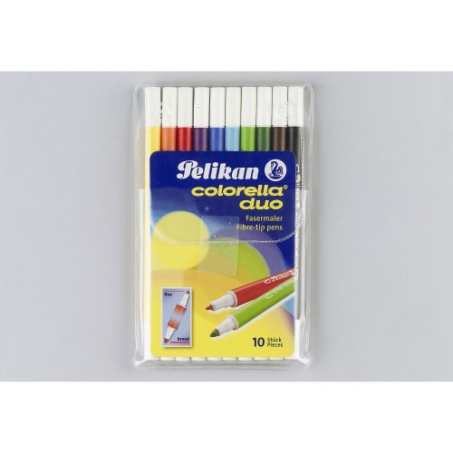 Pelikan Fasermaler Colorella Duo, rund, 10er Etui, 973172