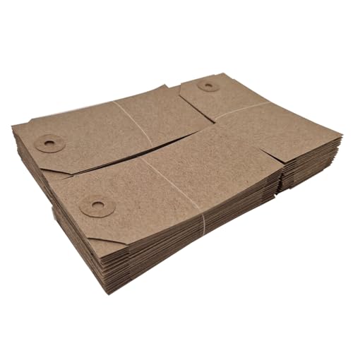 Image of Swift Unstrung Tags Brown Reinforced Card Clothing Parcel Label Gift Swing Tickets Kraft Price Labelling 96mm x 48mm (Pack of 1000)