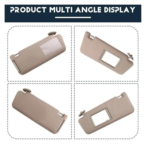 Pare-soleil Tacoma 2005-2012 beige anti-éblouissement conducteur passager - 4