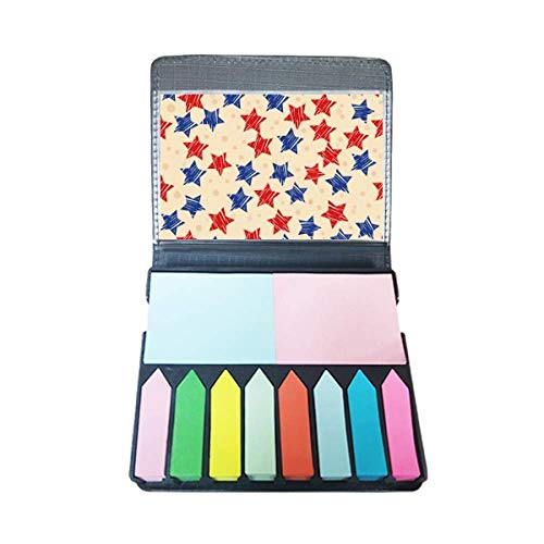 Boîte de marque-page pentagramme américain rouge bleu pour livre et bureau