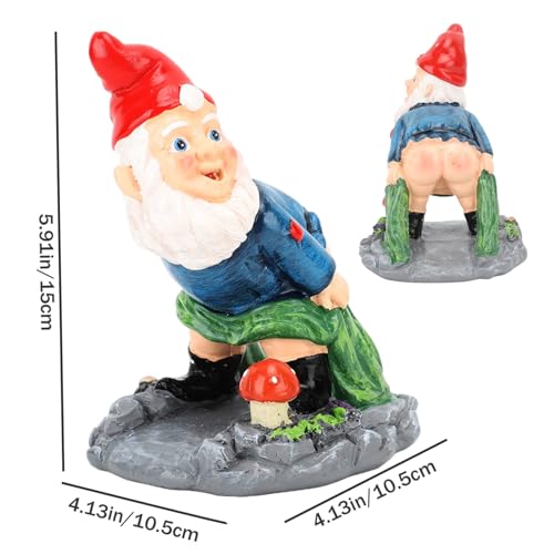 Statue descente amusante gnomes drôles | Extensions gouttière bloc éclaboussures
