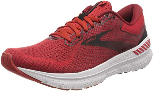 Brooks Brooks Men's Transcend 5 Running Shoes, Dahlia Orange Black, 9.5 US