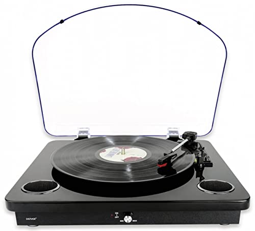 Platine Vinyle en Bois Denver VPL-210BLACK. Connexion Bluetooth, entrée Carte SD, Port USB et Connexion Phono… - Les Beatles, Paul McCartney, John Lennon, RIngo Starr, George Harrison Platine Vinyle en Bois Denver VPL-210BLACK. Connexion Bluetooth, entrée Carte SD, Port USB et Connexion Phono… – Image 3