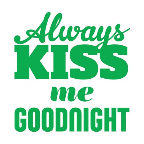 Stickers gravés Citation murale Bonne nuit 36x37.2cm Stickers pour vitres Vert
