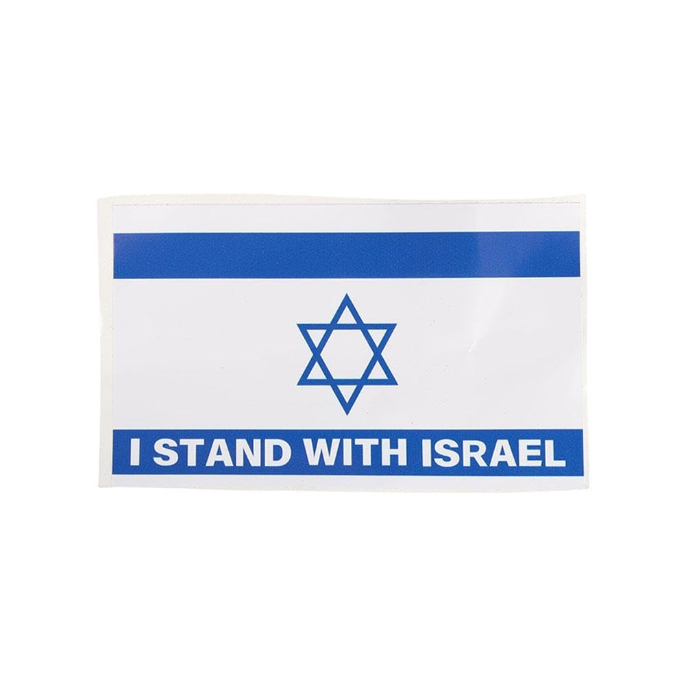 OCKULT Israel Flag Sticker, I Stand with Israel Bumper Sticker, Israeli Flag Bumper Stand,Support Israel Sticker,Show Where You Stand,Car Decal,for Window Bumper