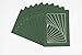 CountryArtHouse Hunter Green Acid Free 8x10 Picture Frame Mats with White Core Bevel Cut for 5x7 Pictures - Fits 8x10 Frame - Pack of 10 Mats