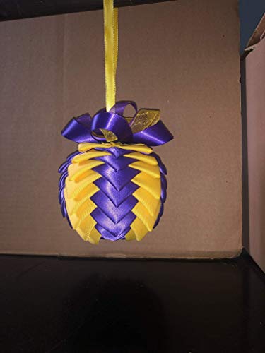 Impressive Sisterschristmas Ball Ribbon Ornament Lakers Yellow Purple Dailymail