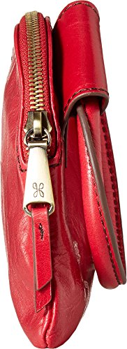 Image of HOBO Sable Leather Wristlet Clutch with Circular Handle, Zippered Closure, Credit Card Organizer, & Interior Zip Pocket