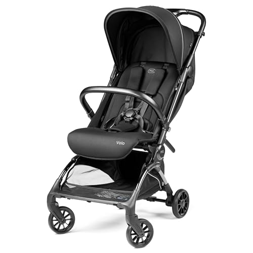 PEG Volo, Ultra Lightweight Carry-On Compliant Travel Stroller, True Black