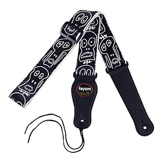rayzm Sangle en Polyester pour Guitare Acoustique/électrique ou Basse, avec Porte-médiators et Motifs Cranes, 5cm de… - Les Beatles, Paul McCartney, John Lennon, RIngo Starr, George Harrison rayzm Sangle en Polyester pour Guitare Acoustique/électrique ou Basse, avec Porte-médiators et Motifs Cranes, 5cm de… – Image 6