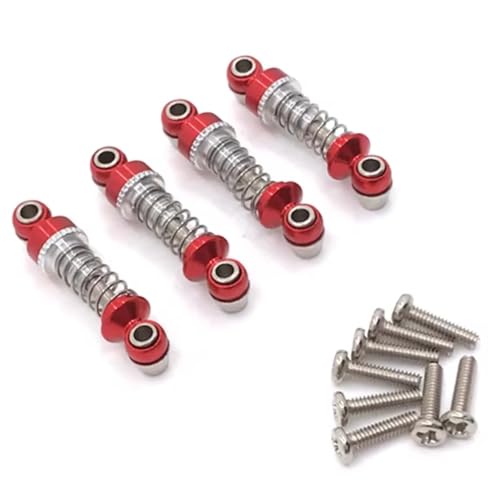 Amortisseur Wltoys 284131 K969 en métal rouge pour voiture RC 1/28
