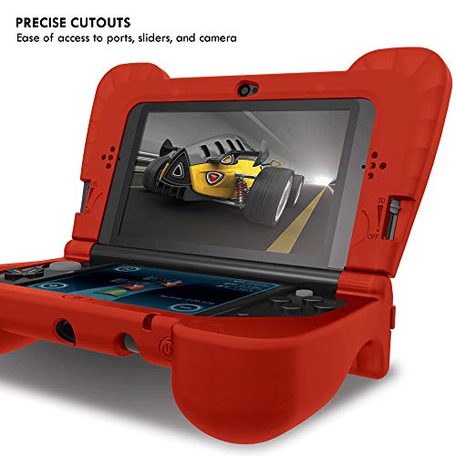 Dreamgear Dg3Dsxl-2275 Power Play Kit Accessories: Compatible With Nintendo New 3Ds Xl, 3-In-1 Bundle, Soft Comfort Grip Case, Charging Cable, Ac Adapter, Red #TOP3