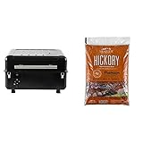 Traeger Grills Ranger Grill TBT18KLD Wood Pellet Grill and Smoker Black & PEL319 Hickory 100%...