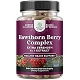 SUPPORT YOUR HEALTHY HEART – Our high-potency hawthorne berry supplement is designed to promote cardiovascular health, circulation & healthy heart support. This powerful formula contains a concentrated 4:1 extract of hawthorne berry, hawthorn leaves ...