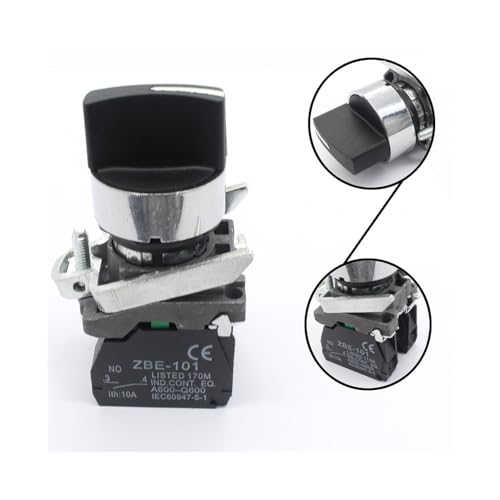 Interrupteur bouton-poussoir momentane 220V BD53 commande inverseur - 2