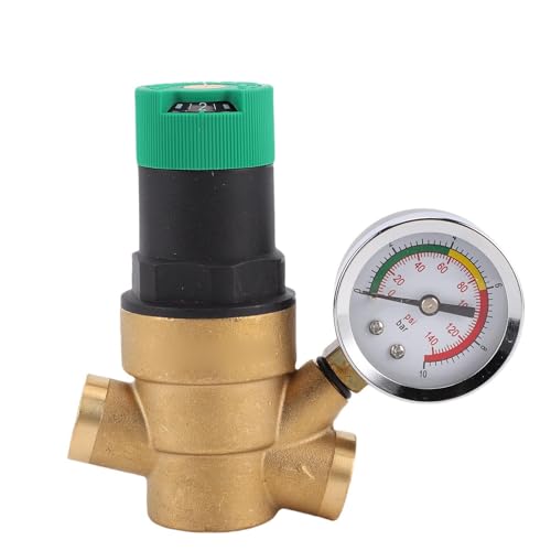 Válvula reguladora de presión de agua ajustable SEAFRONT reductor de latón 1-30 Kg con dial